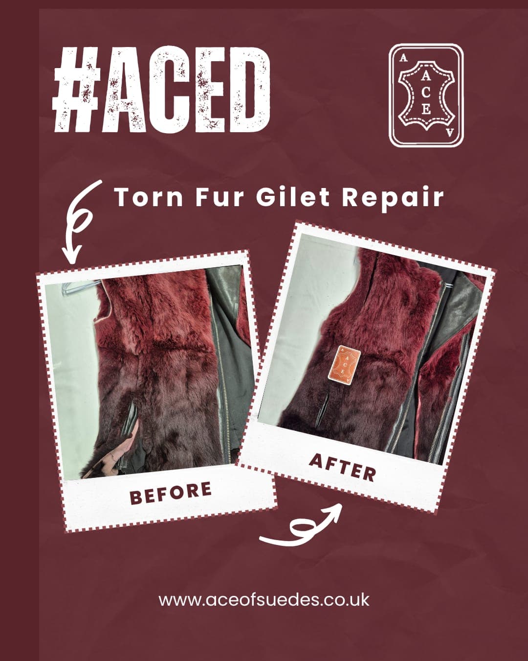 Fur Gilet — Tear Repair