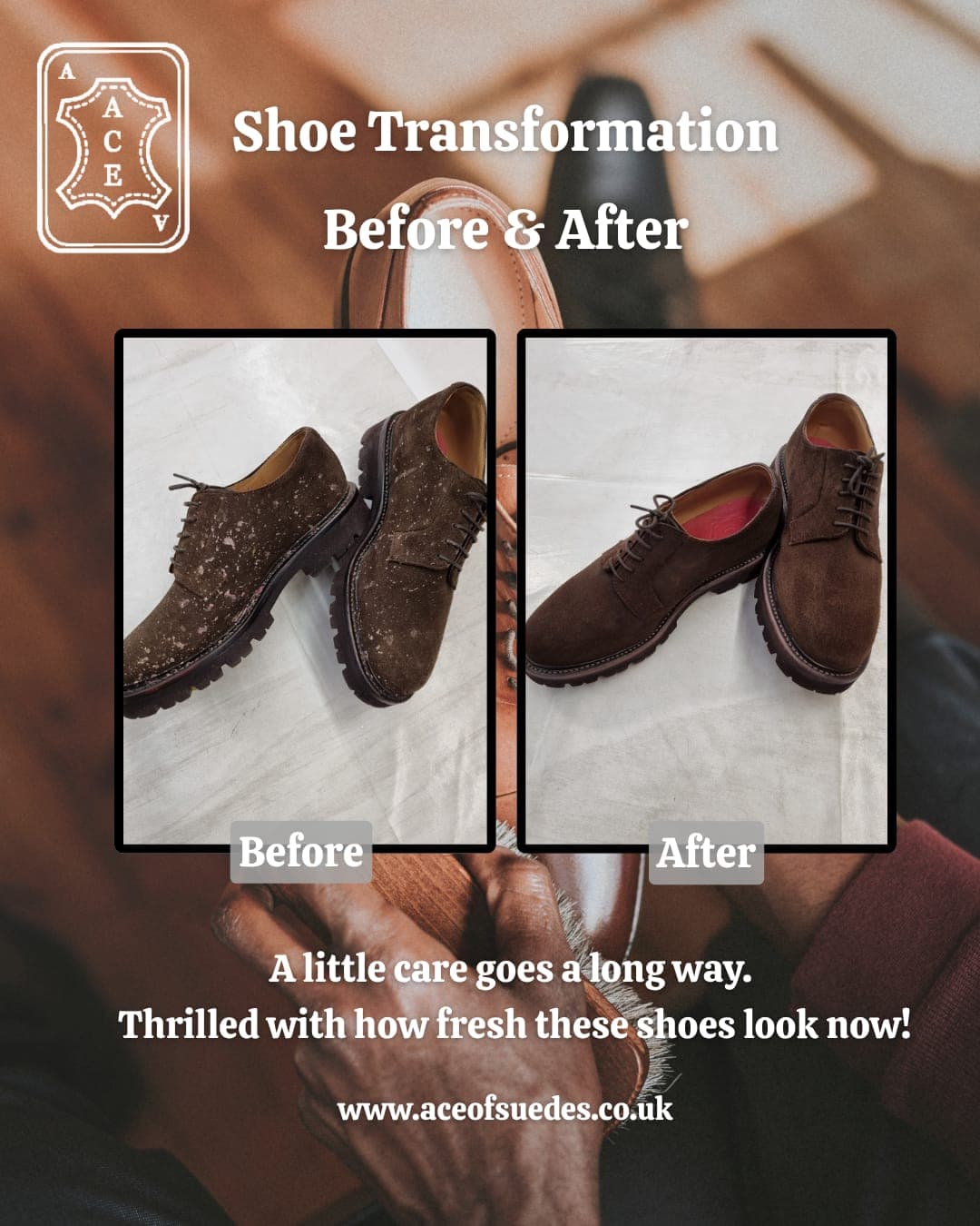 Suede Derbies — Shoe Transformation