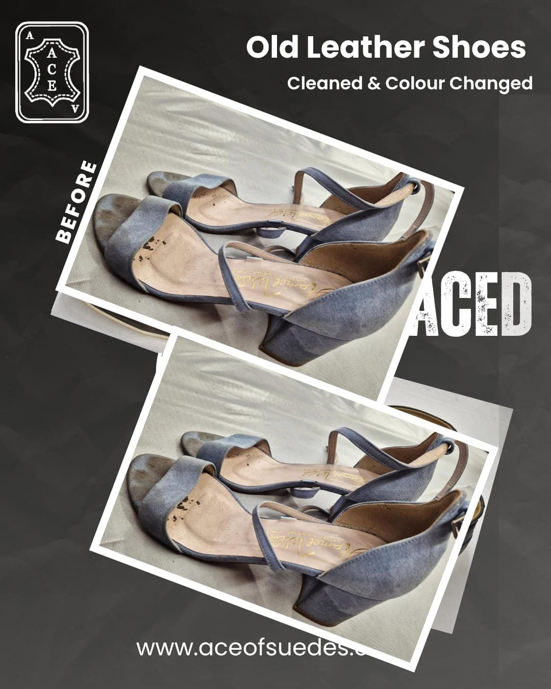 Vintage Heels — Cleaned & Re-coloured