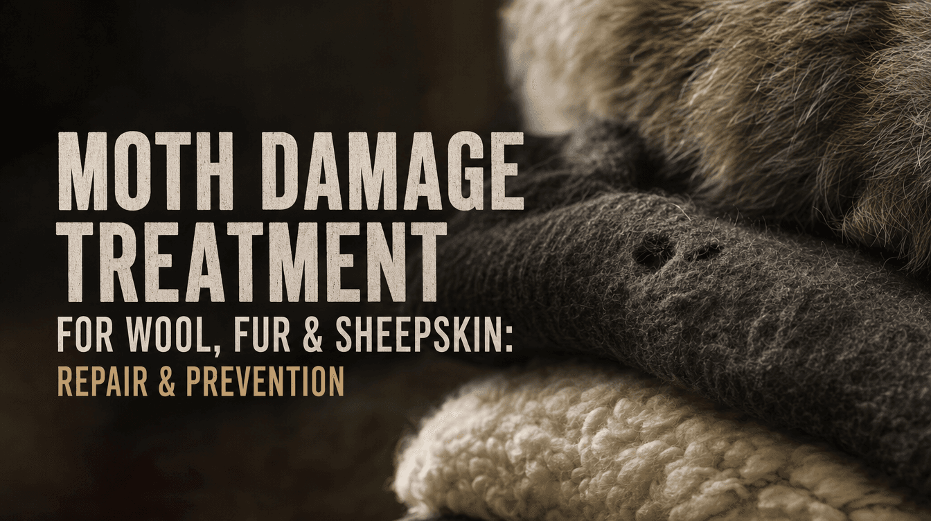Moth Damage Treatment for Wool, Fur & Sheepskin: Repair & Prevention