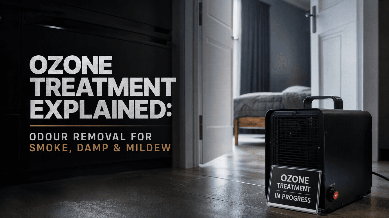 Ozone Treatment Explained: Odour Removal for Smoke, Damp & Mildew