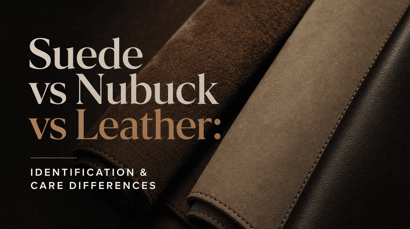 Suede vs Nubuck vs Leather: Identification & Care Differences