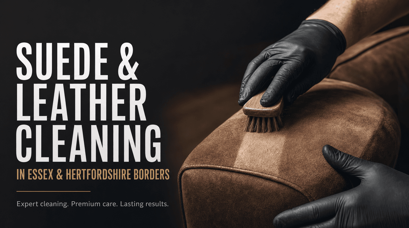 Suede & Leather Cleaning in Essex & Hertfordshire Borders